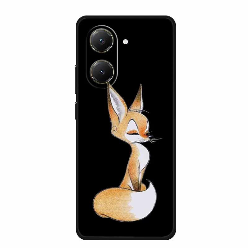 Schwarze Silikonhülle für Xiaomi Poco C71 Redmi A5 4G 4G Hülle Cartoon Katze Weiche Rückabdeckung für Poco M7 4G Plus X7 Pro Handyhülle