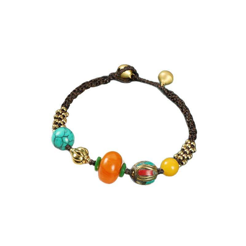 Top-Selling Tibetan Ethnic Multi-Treasure Bracelet: Trendy, Versatile, Retro Woven Style for Women