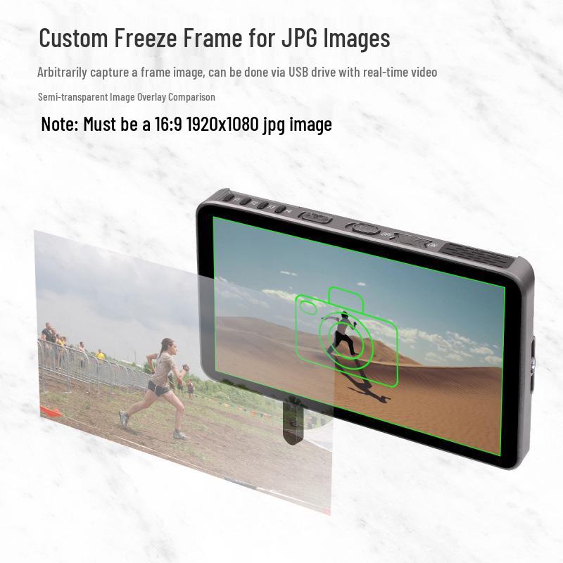 Portkeys Aiken LH7H 7-Inch Camera Monitor, 8 Ports, 1000 Nits Brightness for DSLR/Mirrorless