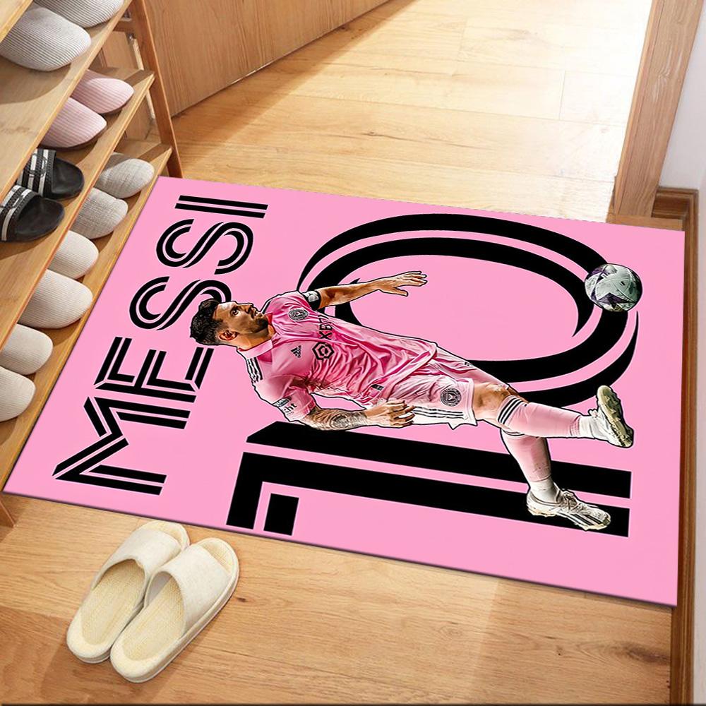 Messi's Iconic Number 10 Square Rugs Are a Great Choice for Living Rooms, Bedrooms, Home Décor, and As Gifts.