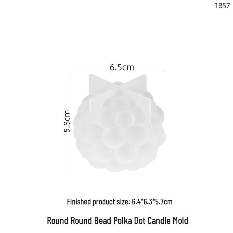 Poppy DIY Silicone Mold for Crystal Epoxy Resin: Cylinder, Sphere, Lantern, Polka Dot Candle Display Stand.