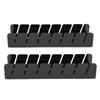 2Pcs Baseball     Plastic Hat Display Storage Stand Rack Holder Rectangle Black