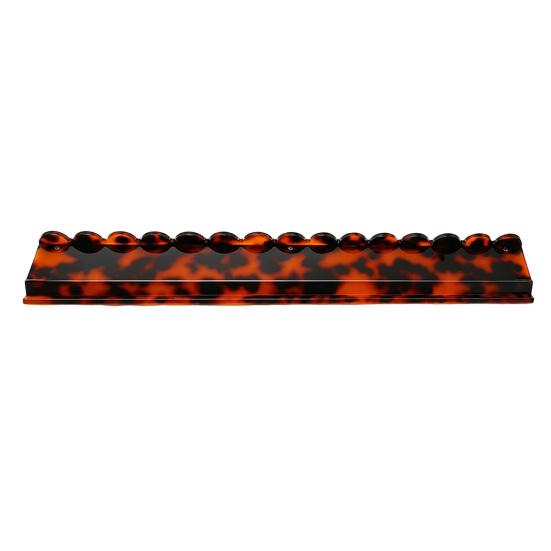 1/4Pcs Mahjong Rack with Detachable Magnetic Pusher Scalloped Acrylic Mah Jongg Tile Holder
