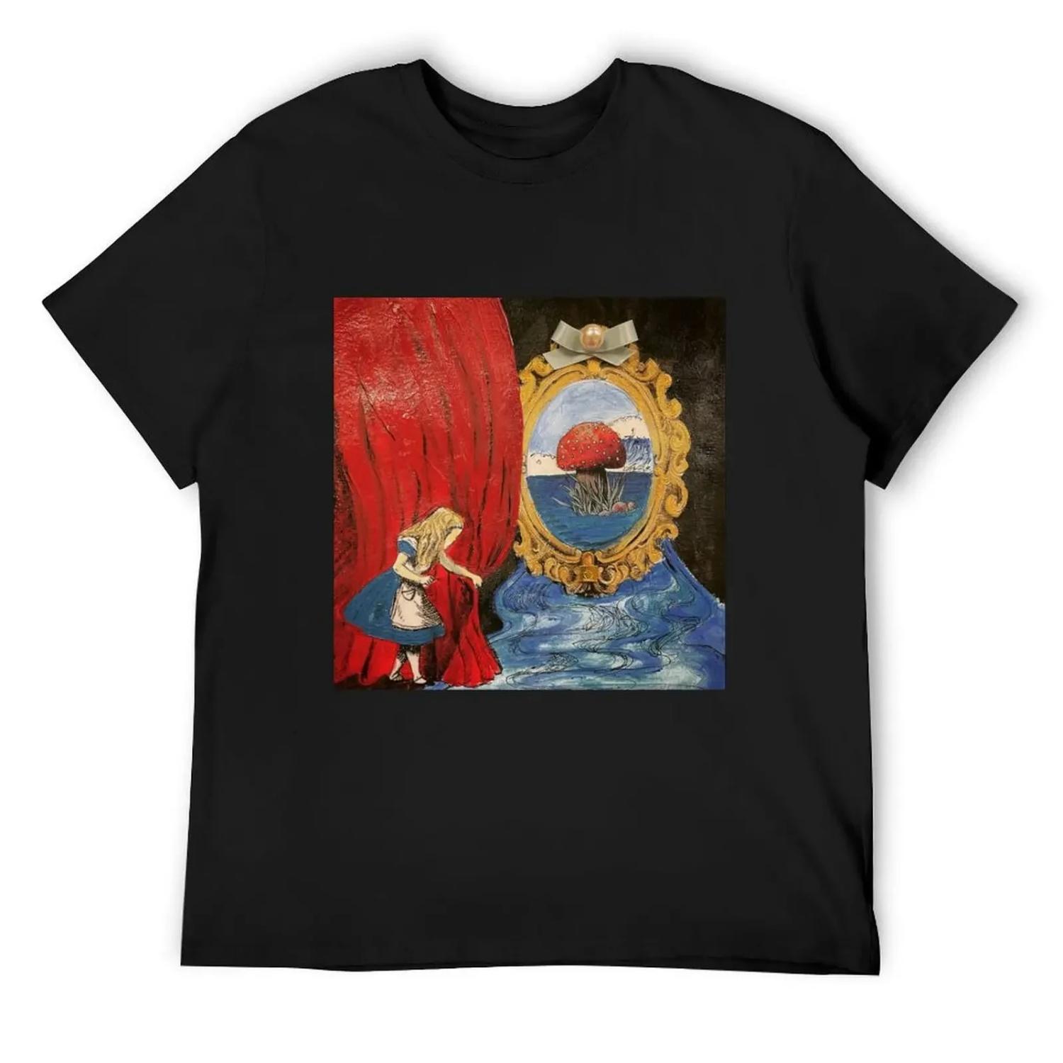 

Behind the Curtain T-Shirt football t shirt graphic shirts oversizeds basketball graphic tees workout shirts for men XXXXXL чорний