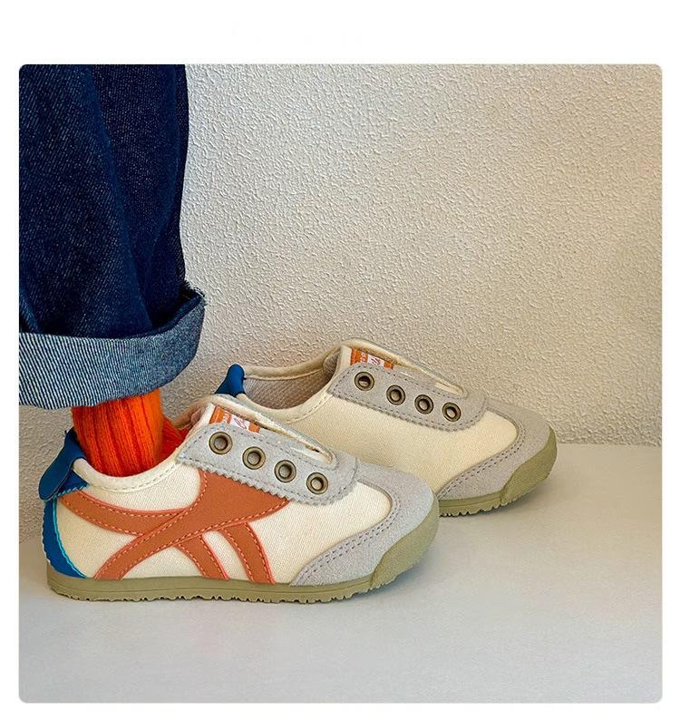 

Детские парусиновые туфли весна и осень новые для мальчиков и девочек с мягкой подошвой повседневные кеды для детского сада для помещений туфли Форреста Гампа спортивная обувь 26 оранжевый