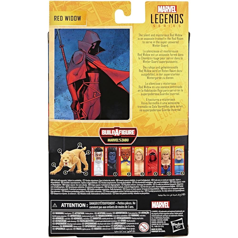Hasbro Marvel Legends Red Widow Action Figure 6 Inch Collectible with Build-A-Figure Parts