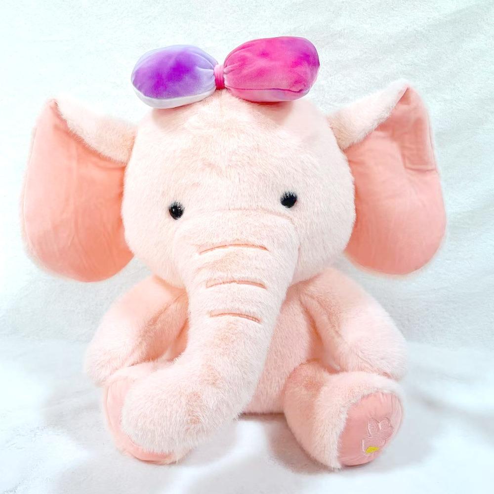 

Long Nose Cartoon Elephant Plush Toys Plushie Soft Sleeping Stuffed Pillow Children s Toys 25cm розовый