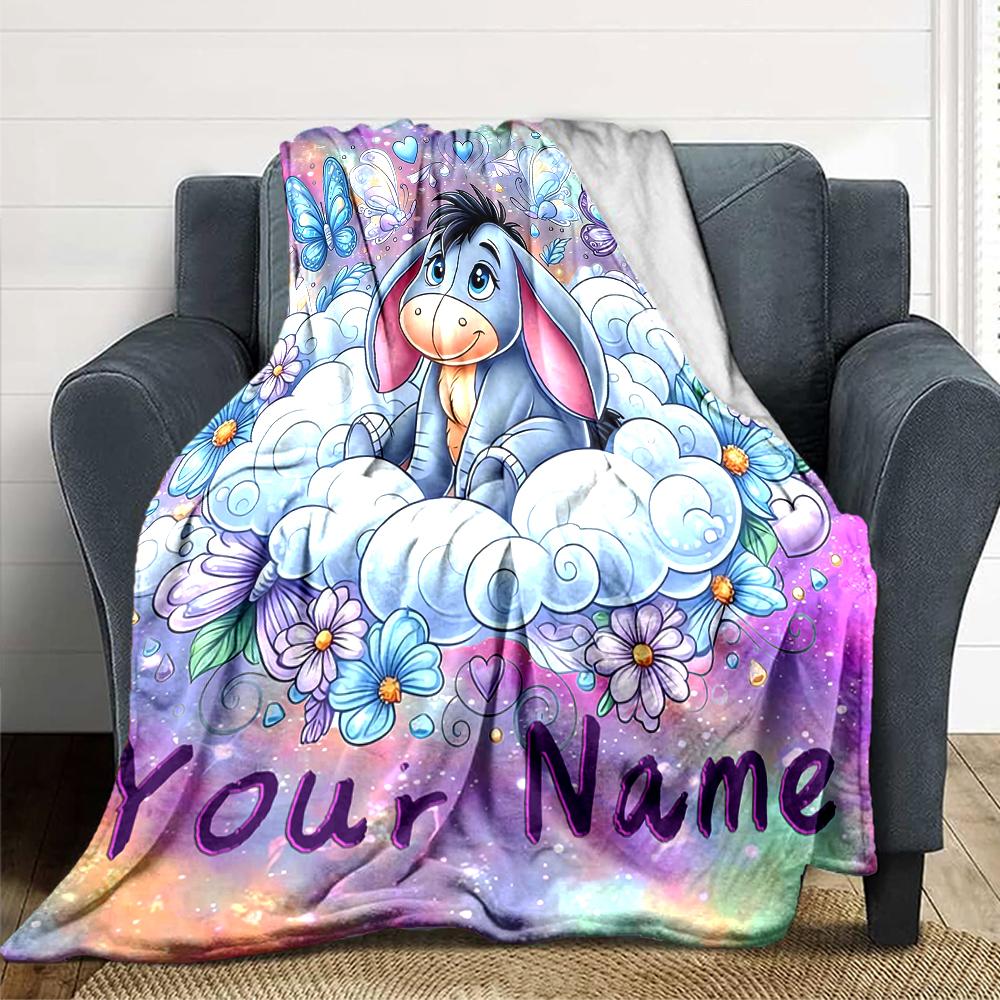 Custom Name "Space Adventure Winnie" blanket for Couch & Bed, Plush Cozy Fuzzy Blanket Super Soft & Warm Blankets for Fall and Winter. 0908427
