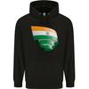 Curled India Flag Indian Day Football Hoodie