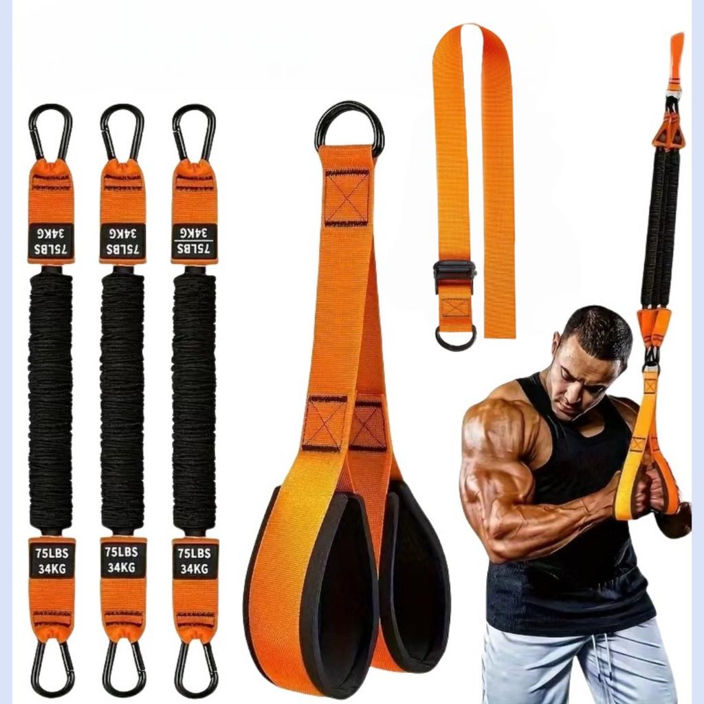 Posilovací pás pro přítahy Indoor Fitness Sportovní Hrazda Pomocný pás Napínací zařízení Cvičení Napínací lano Elastický pás