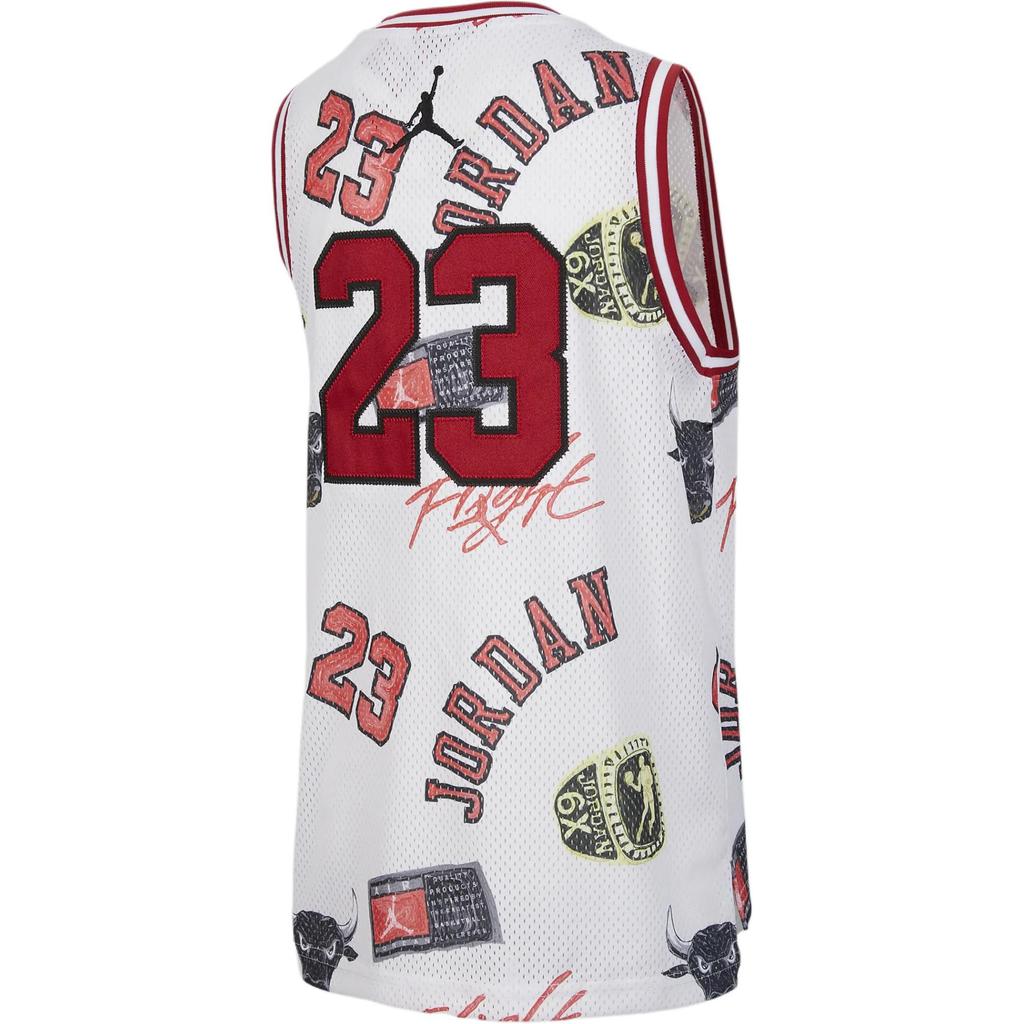Jordan 23 Striped Comfortable Breathable Fashion Sleeveless Tank Top Kids Tops Sail White FV3168-133