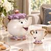 Decorative Teapot and Teacup Set for Tea Party, Kitchen, Dining and Home Decor Display