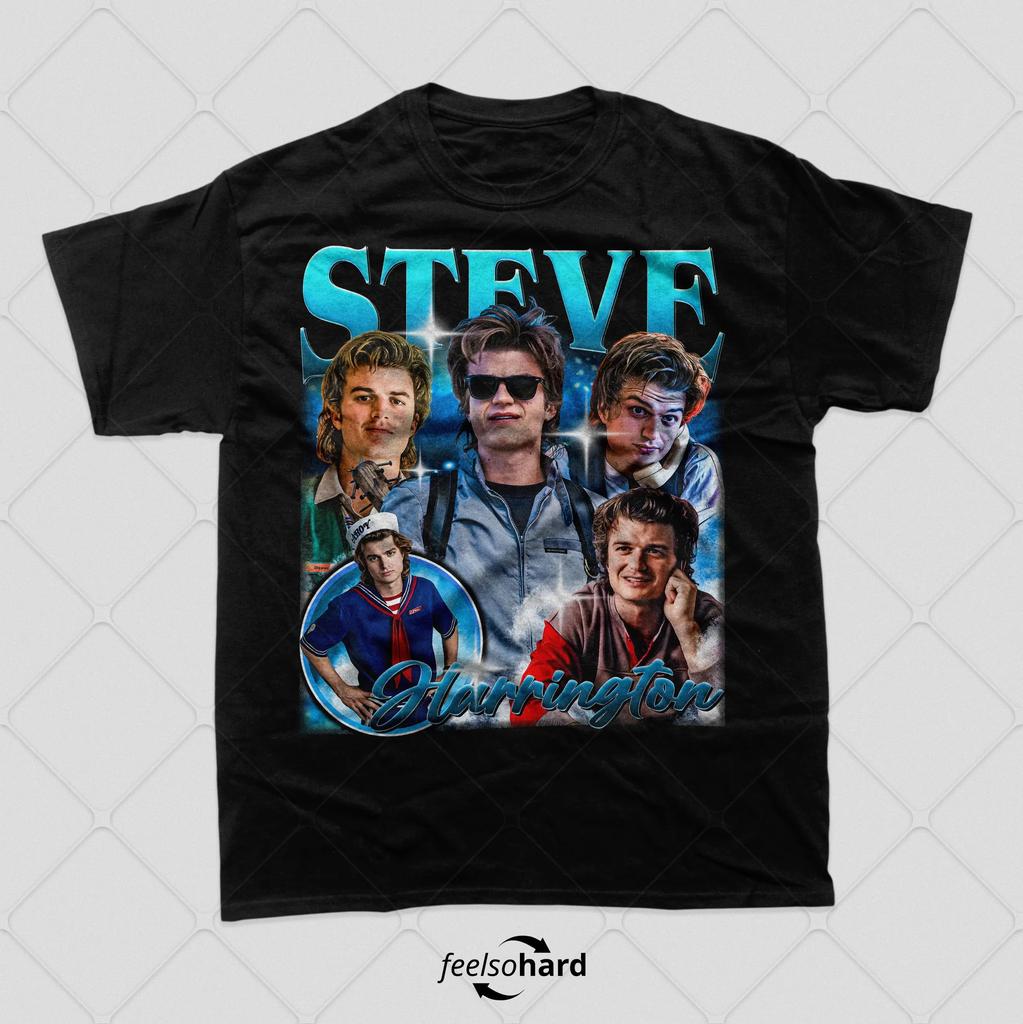 Steve Harrington Retro Pirated Tshirt Unisexs Tshirt Around Tv Shows Suitable For All Seasons Unisex And Unisex