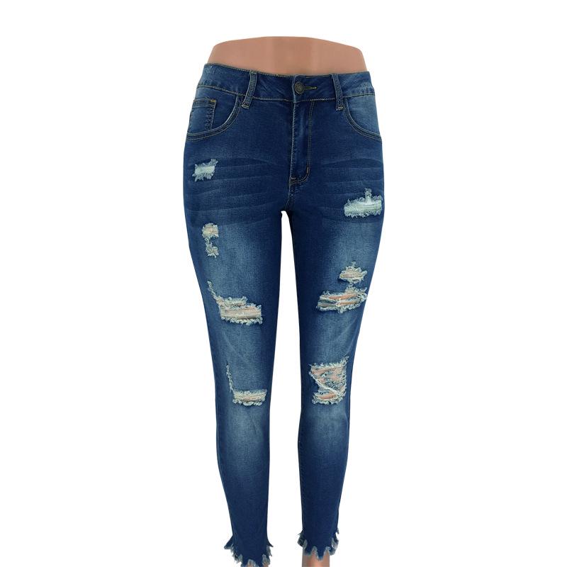 Long Pants Fashion Tight Denim Pants 