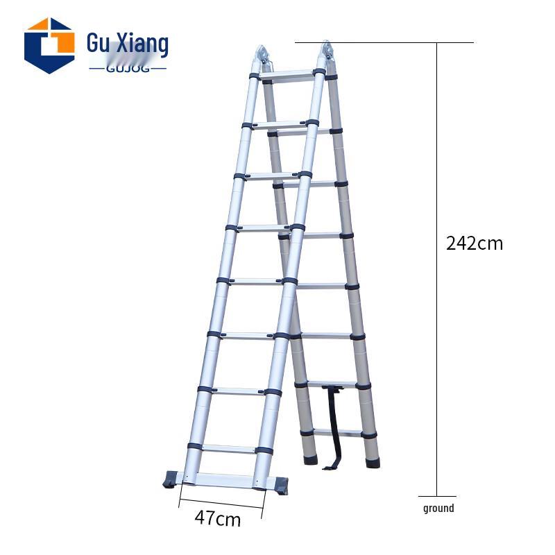 Guxiang Multi-functional Telescopic Aluminum A-Frame Ladder