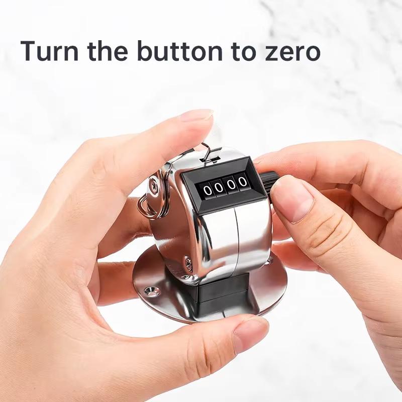4-Digit Hand Tally Counter Easy To Use – Clicker for Golf Training Counting Mini Digital Mechanical Device 1