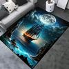 Giant Pirate Ship Area Rug - Nautical Themed Non-Slip Washable Carpet for Living Room, Bedroom & Dorm Decor