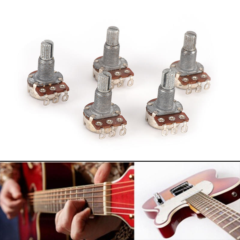 Gitarrenpotentiometer Audio POTS A500K B500K OHM Ersatz für E Gitarre 4er Pack