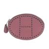 HERMES Evelyne H logo Wallet Coin Compartment coin purse Leather purple