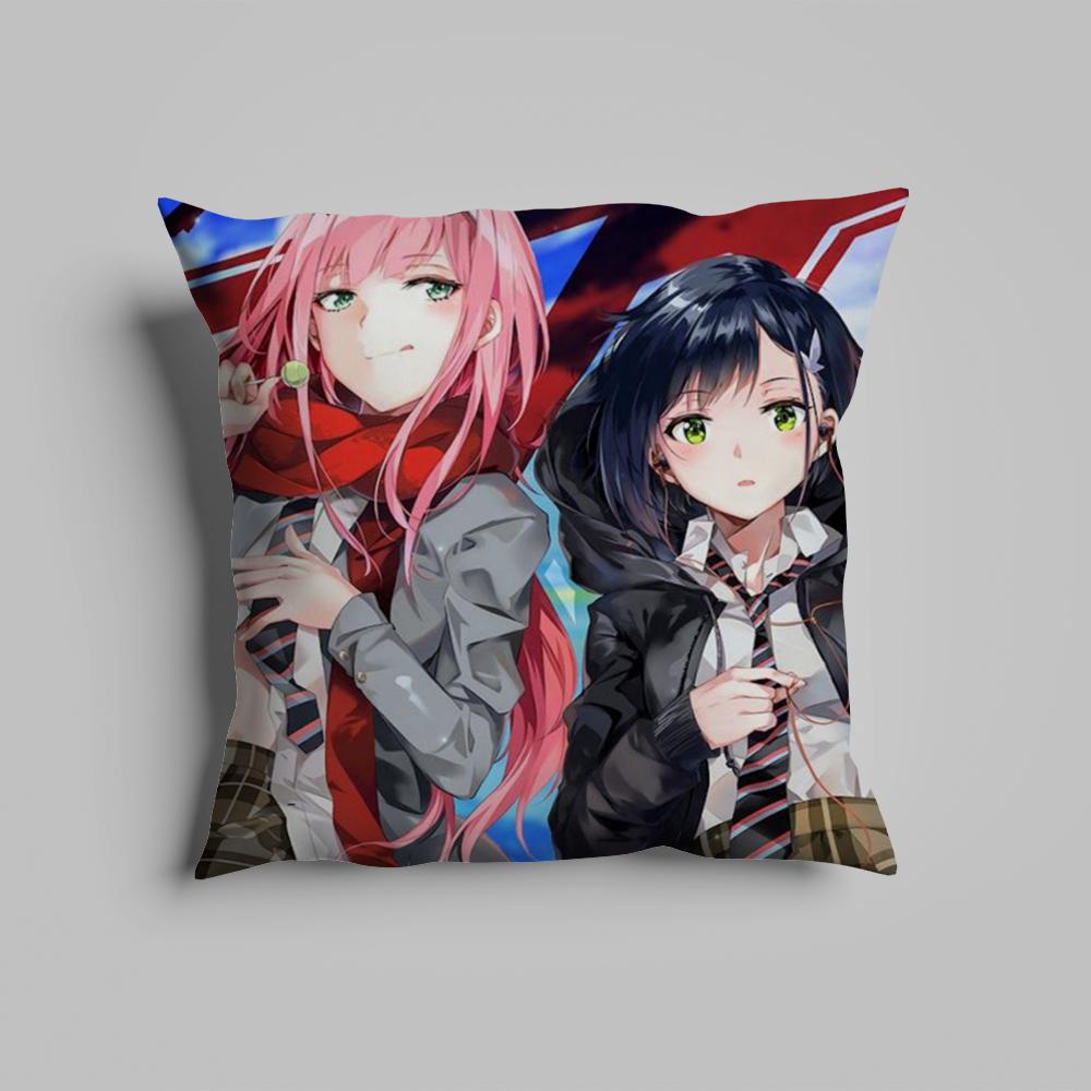 

Pillow Case luxurious home office, sofa decorative Multi sized car seat cushions, pillowcases DARLING in FRANXXS 12x12Inch