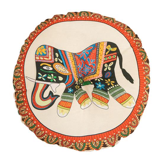 

Boho Round Seat Cushion Soft Cotton Linen Chair Pads Thickened Tatami Floor Pillow Cushion for Meditation Living Room Window Balcony Reading Nooks A