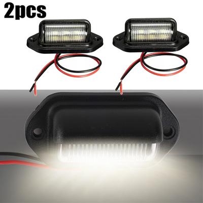 6 LED Lumini Placă de Înmatriculare Mașină Camion Lampă de Citit Lampă Spate pentru SUV-uri Remorci Motociclete Camioane Off-road Furgonete Autobuze Bărci