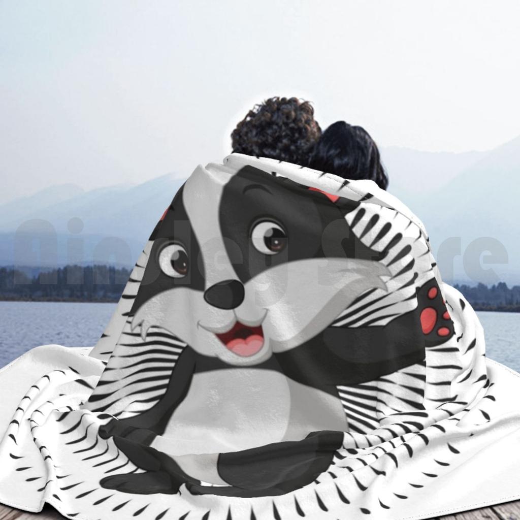 I Just Freaking Love Badger Ok Blanket Fashion Custom Badger Lover Badger Lover Badger Lover Badger I Just