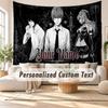 Arazzo da Parete con Nome Personalizzato, Arazzo Decorativo Sfondo Death Note per Dormitorio Casa