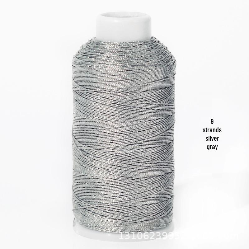 Multi-Strand Gold & Silver Weaving Thread for Colored Bracelets