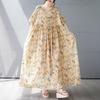 Short Sleeve Plus Size Cotton Vintage Floral New In Dresses for Women Casual Loose Long Summer