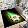 Tappeto a tema sportivo di calcio Tappetino da pavimento da calcio cartone animato per decorazione camera da letto bambini Tappeti per ampia area calcio Tappeto per soggiorno casa, Regalo