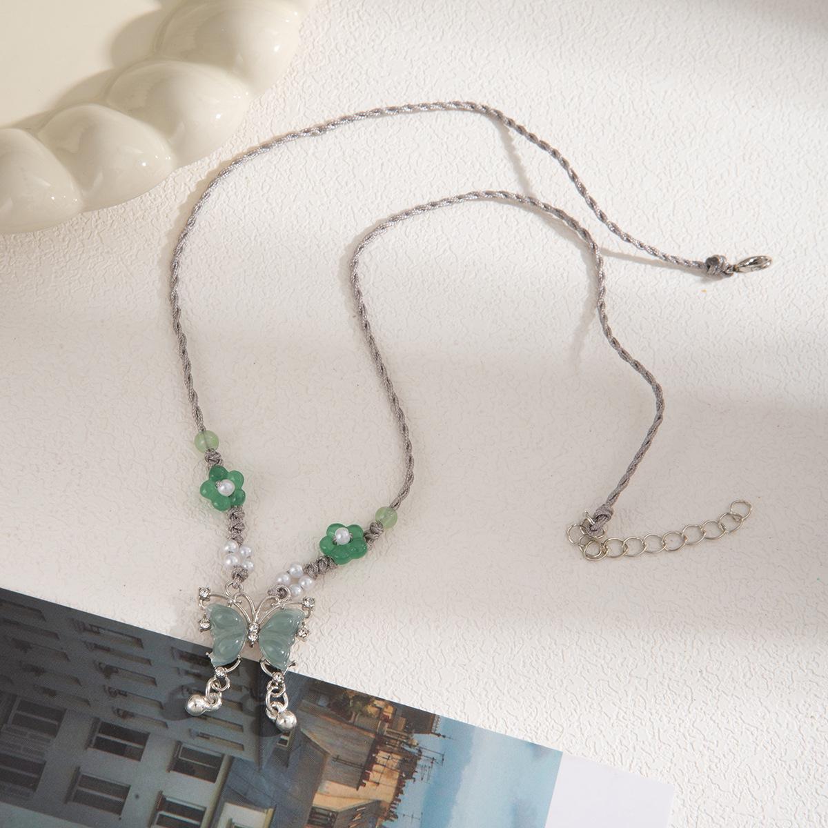 

Элегантное ожерелье-бабочка из жемчуга «кошачий глаз» - Шикарный и современный дизайн