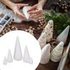5 Pieces Foam Cones for Crafts Decorations Cake Topper Polystyrene Cones for Table Centerpiece Wedding Party Activities DIY Arts