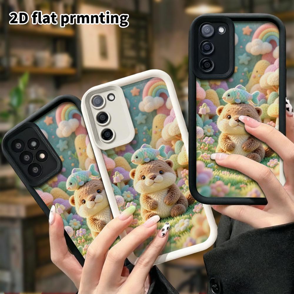 Phone Case: 2D flat, suitable for Samsung Galaxy A34 A35 M05 M06 S20 S22 S21 FE Plus 5G protective case, Mushroom Forest, perfect Christmas and Hallow