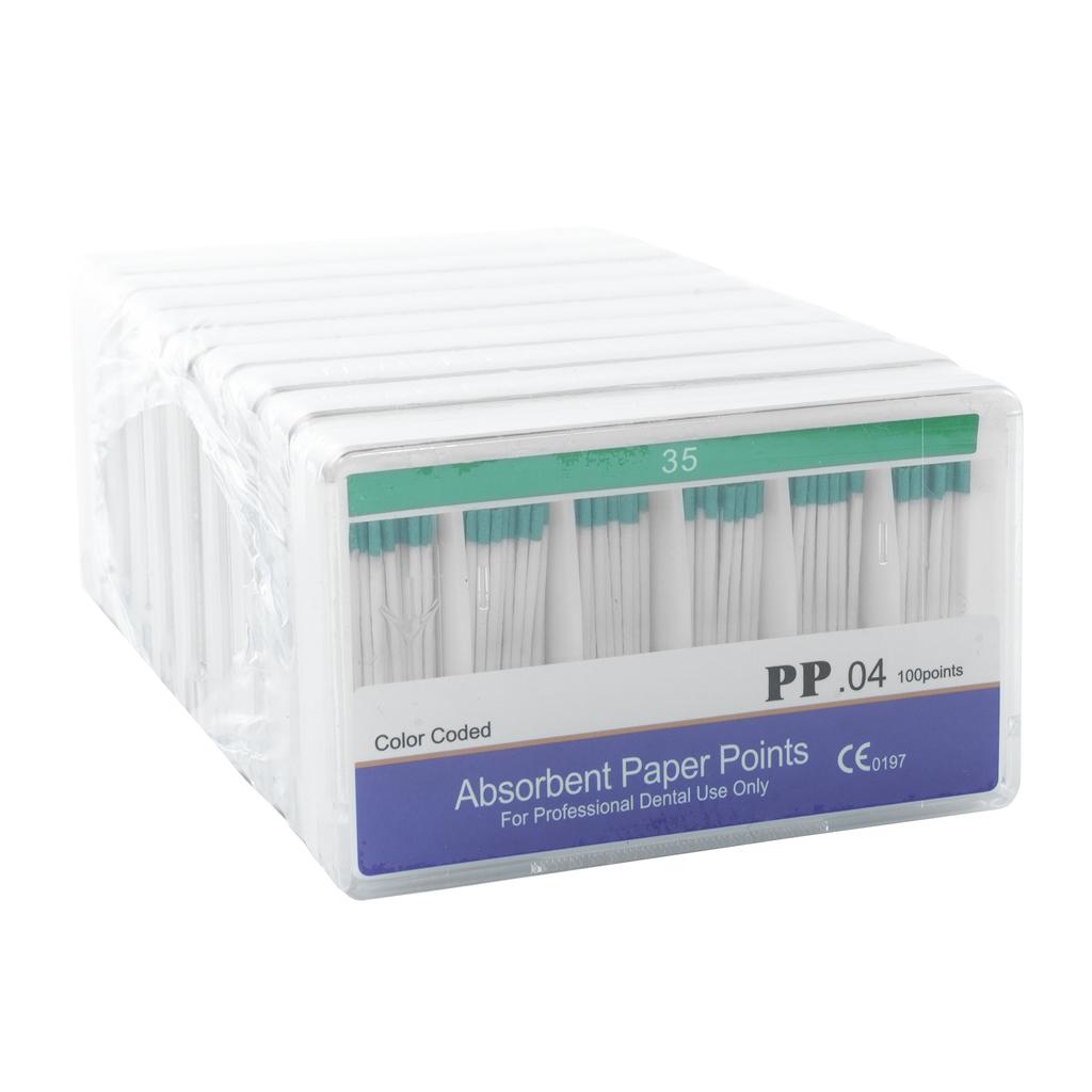 10 cutii Puncte de hârtie absorbantă dentară Vârfuri de hârtie absorbantă de umiditate Taper 0,02 0,04 0,06 Endodonție Clinici dentare Consumabile