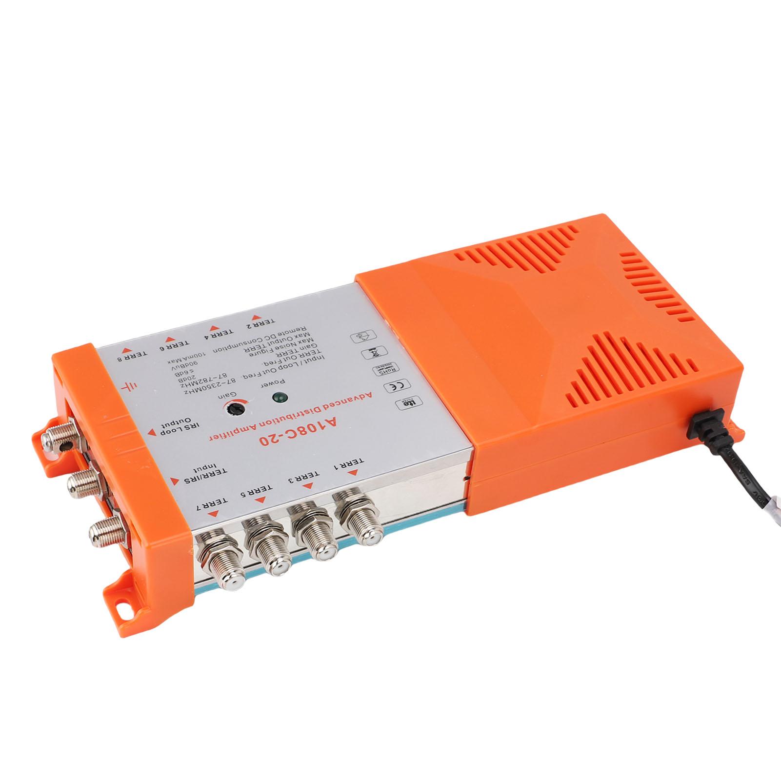 

8-канальный распределительный усилитель IRS Loop Каскадируемый распределительный усилитель ТВ-антенны Поддерживает 4G EU Plug