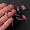 10Pcs Artificial Fake Blood Knife Halloween 3D Nail Charms Punk Metal Alloy DIY Nail Jewelry Manicure Nail Art Decoration