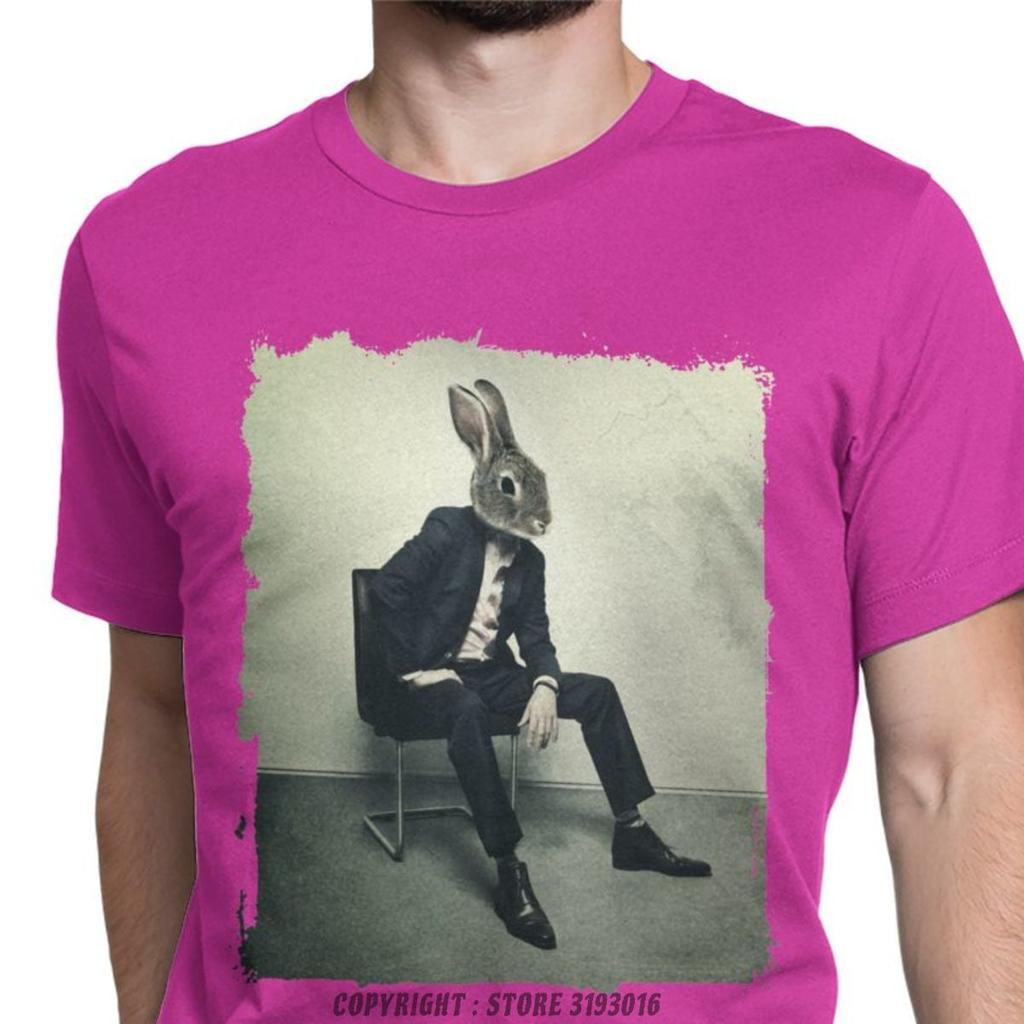 Stylish Rabbit Mens 3D Tshirts Rusty Lake Game Retro Tees Camisas O Neck Premium Cotton Sport Unisxe Tops T Shirt