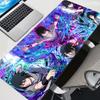 Desk Mat Black And White Mousepad Anime Nnaruto Mouse Pad Pc Accessories Gamer Keyboard Pad Sasuke Uchiha Gaming Extended Mats