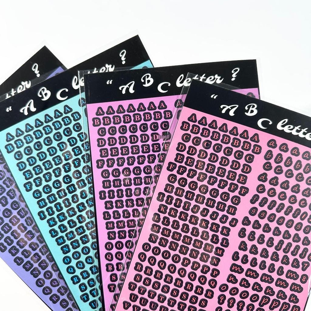 Coisini Cute English Letter Stickers for Kids - Korean Style Diary Decor