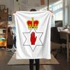 1 Stück Ulster-Print Flanelldecke, Hohe Qualität für alle Jahreszeiten, Heimdekoration, Wärme und Komfort, Perfekt für Weihnachtsgeschenke