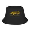 Anthrax Mezi Živými Klobouk Bucket Letní Rybářské Klobouky Pro Pár Přenosné Cestovní Turistické Čepice Hip Hop Grafické Sluneční Klobouky