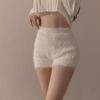 Mink Fleece Knitted Casual Wide-leg Pants for Women Autumn and Winter Fur High Waist Loose Sports Shorts Soft Bottoming Safety Pants
