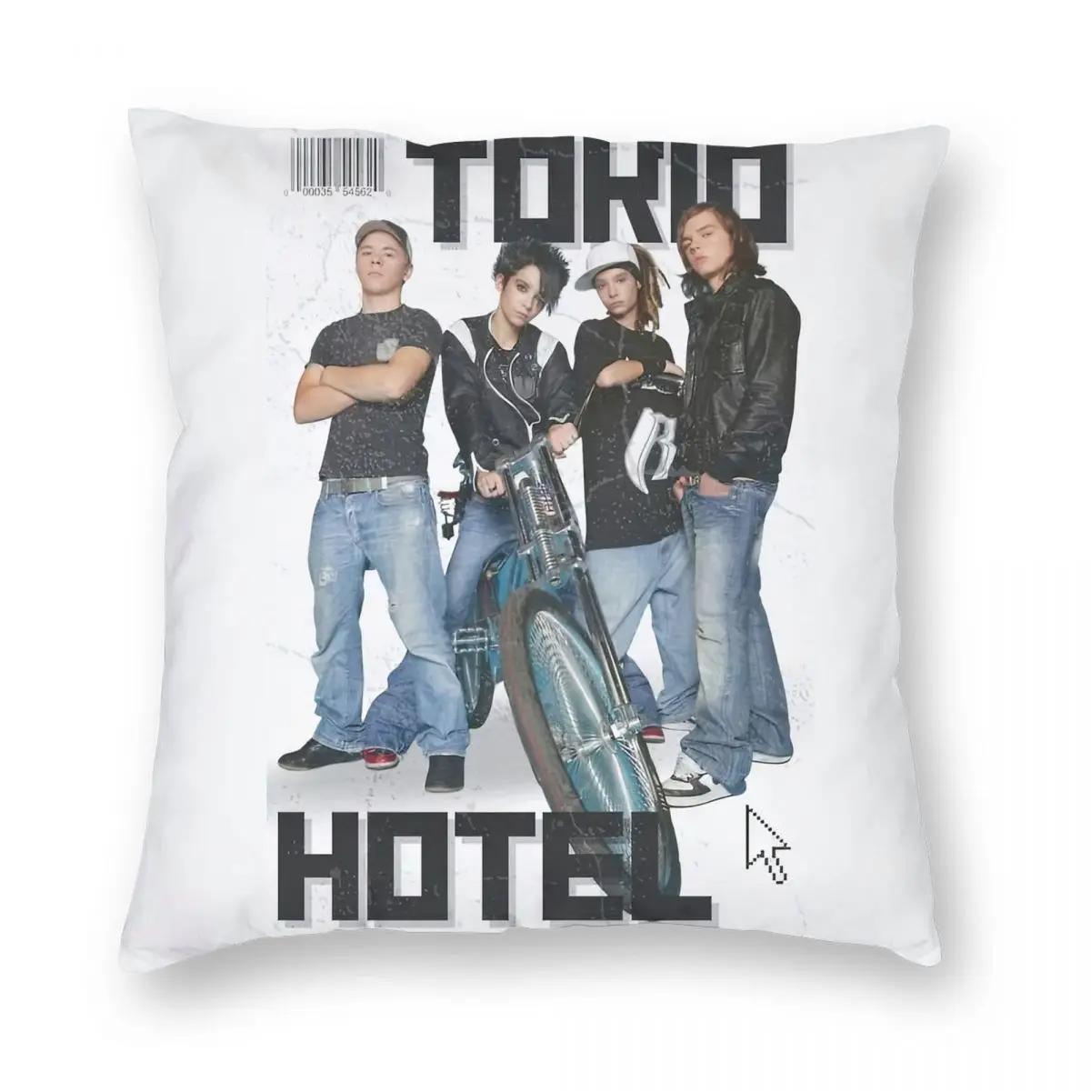 

Tokio Hotel Билл Каулитц Винтажная наволочка Принт Полиэстер Наволочка для подушки Декор Наволочка для диванной подушки Чехол Домашний Квадратный 50x50cm бежевый