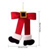 Santa Claus Bow Christmas Decoration Wall Hanging Decoration