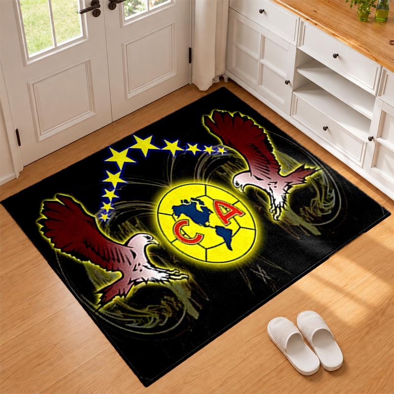 Club America Carpet Door Mat for Living Room or Bedroom Protective Mat Under Chair Office Decoration Christmas Gift Birthday Present