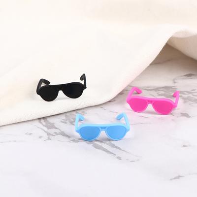 Accessoires de Maison de Poupée Mode Lunettes Noires Mode pour Poupées Filles Cadeau