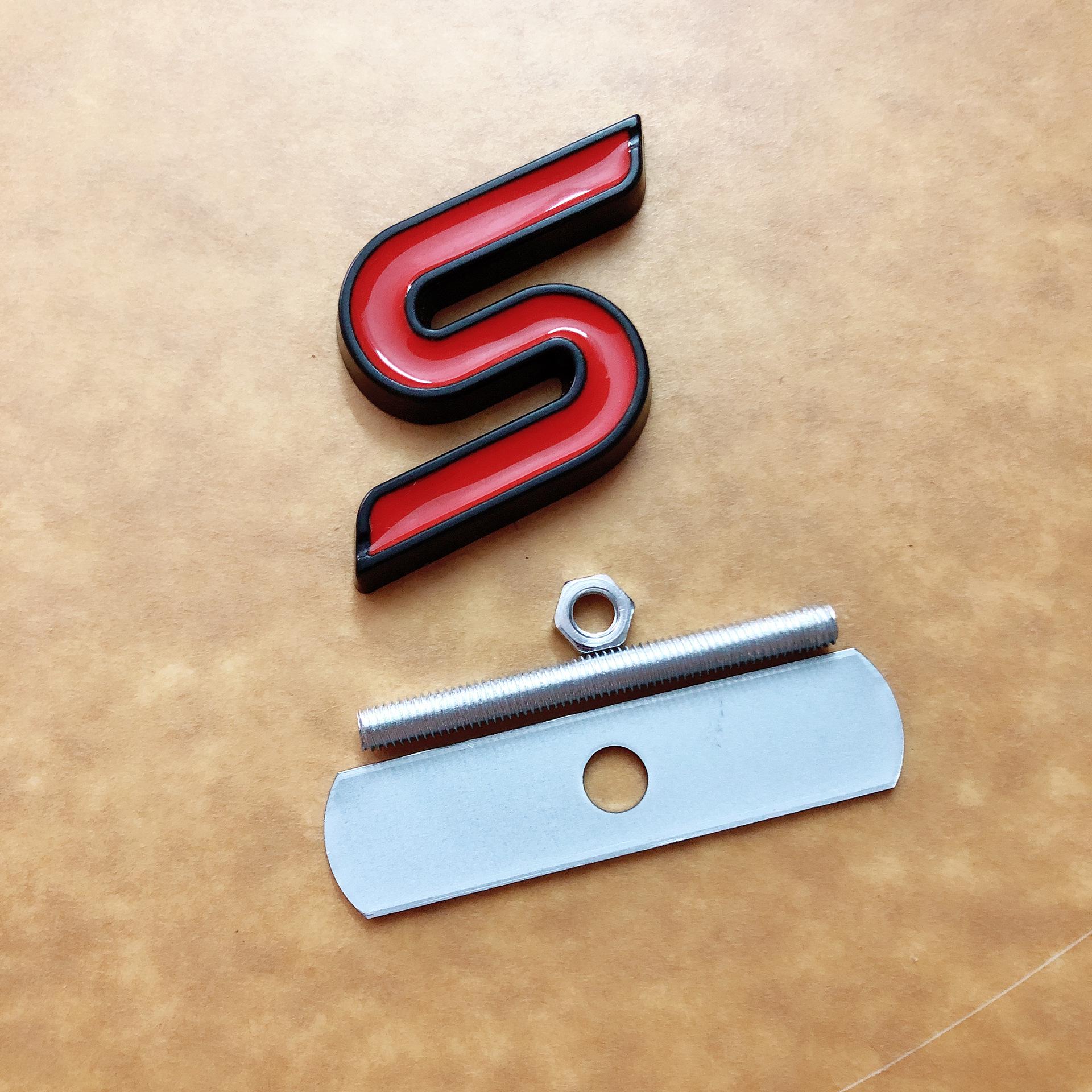 Ford Mondeo/Ford Fiesta ST Sport Grille Emblem - Metallic For S чёрный/красный