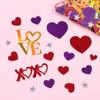 300pcs Heart Love Heart Confetti Decoration Paper Valentines Heart Table Decorations Valentine's Day Table Deco
