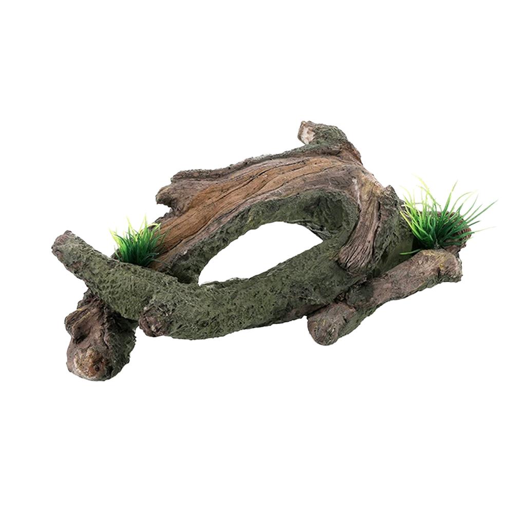 Aquarium Driftwood Tree Root Hideout for Fish & Shrimp, Natural Durable & Corrosion Resistant, Suitable for Freshwater & Saltwater Tanks